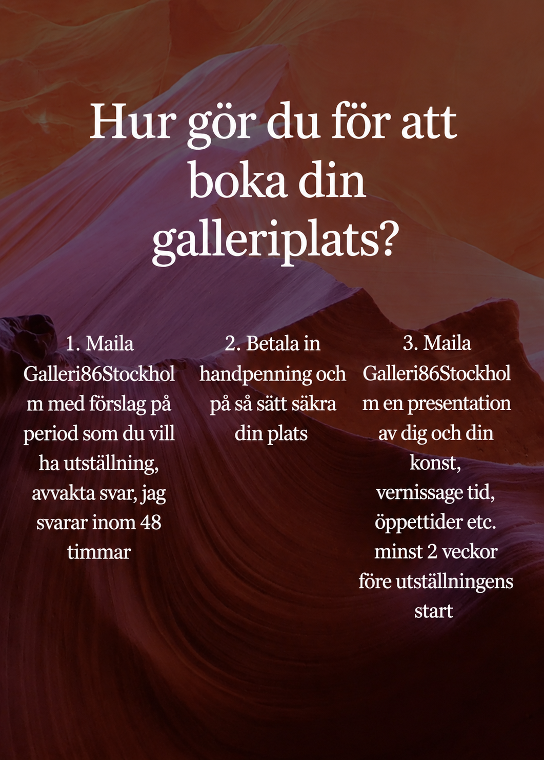 Gamla Galleri86-sidan – undersida